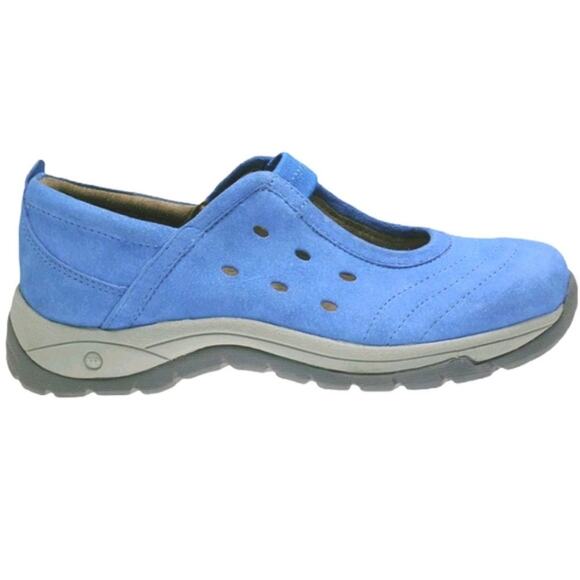 FLAT TIRE Captiva Blue Suede Denim Shoes Size 10 - Picture 9 of 9